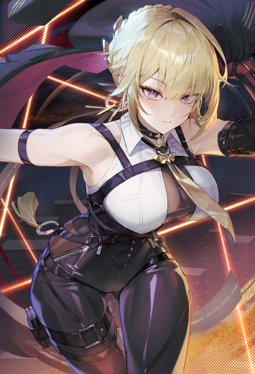 This is a pixiv picture whose title is Evelyn🔥❤.