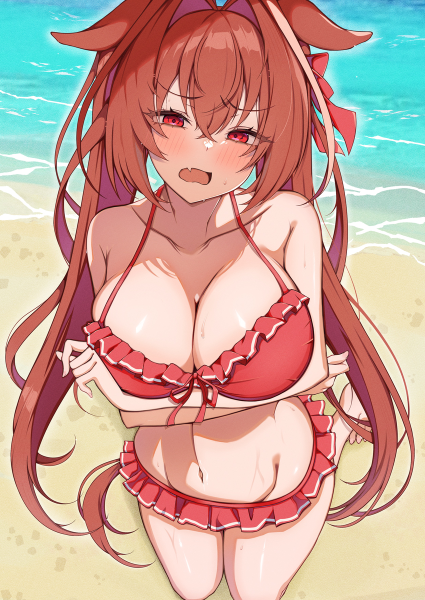 This is a pixiv picture whose title is 水着ダスカ.