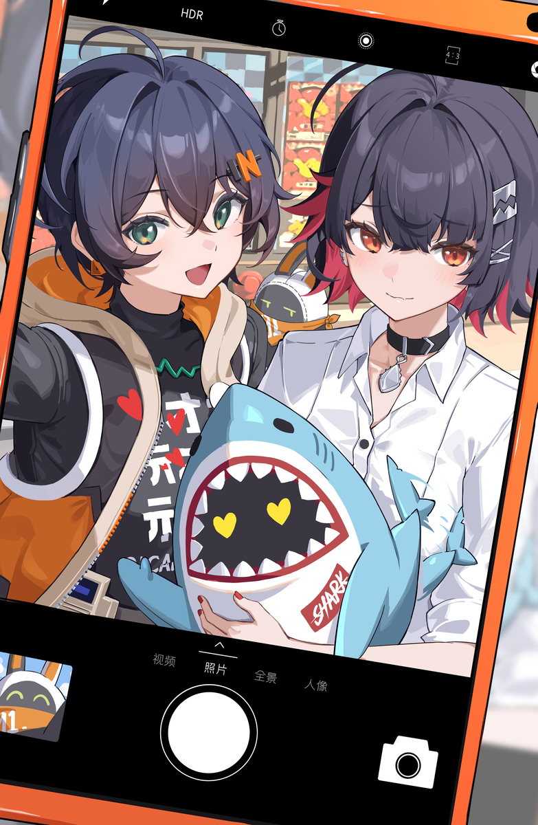 This is a pixiv picture whose title is 艾莲和铃.