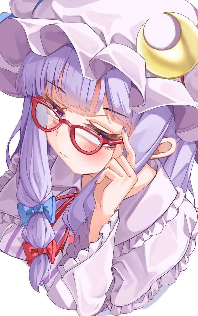 This is a pixiv picture whose title is メガネパチュリー.