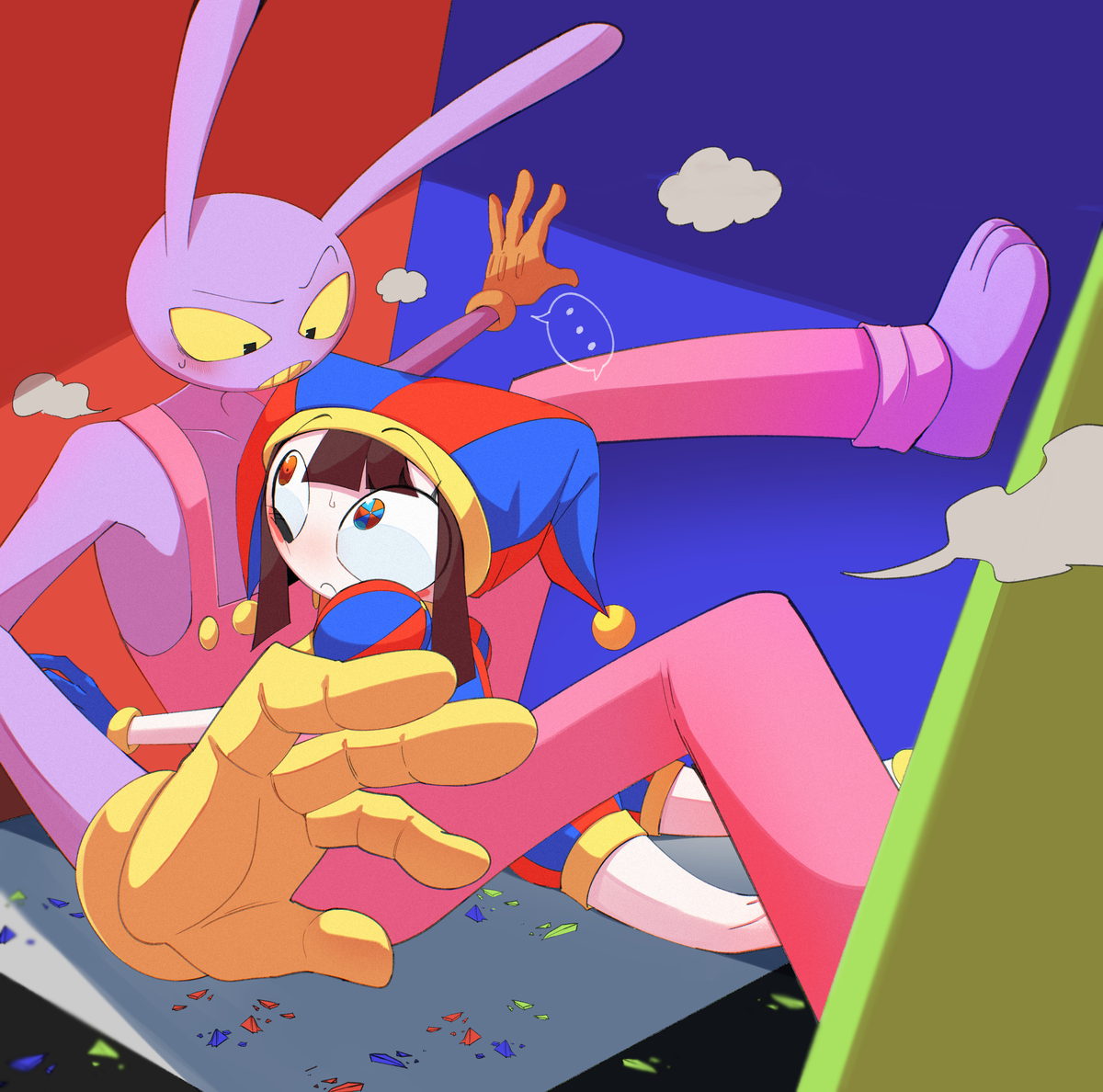 This is a pixiv picture whose title is どたばたしてたら….