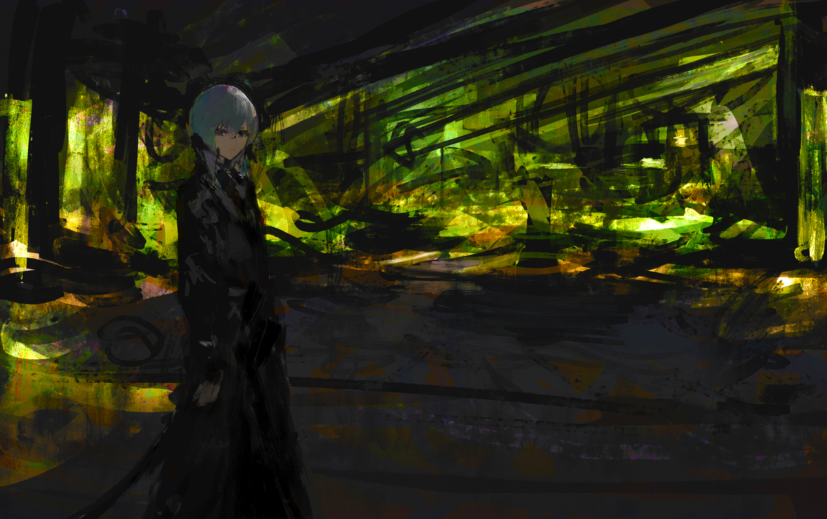 This is a pixiv picture whose title is 森の倉庫 Warehouse in the Forest.