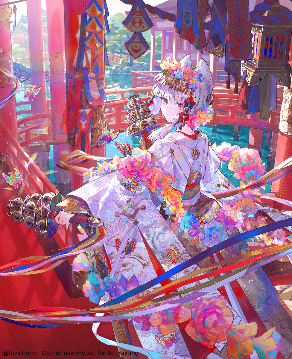 This is a pixiv picture whose title is 祝彩巡礼.