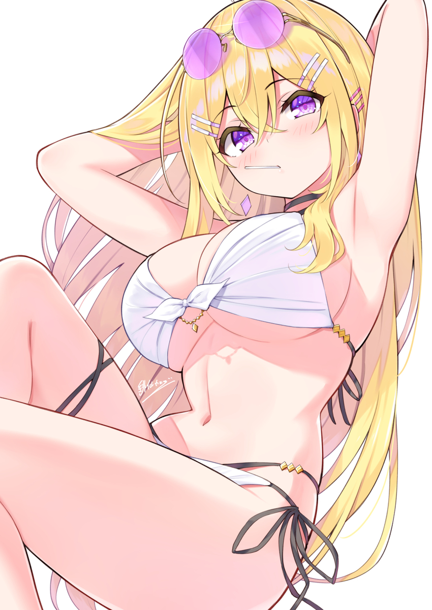 This is a pixiv picture whose title is 水着牡丹さん.