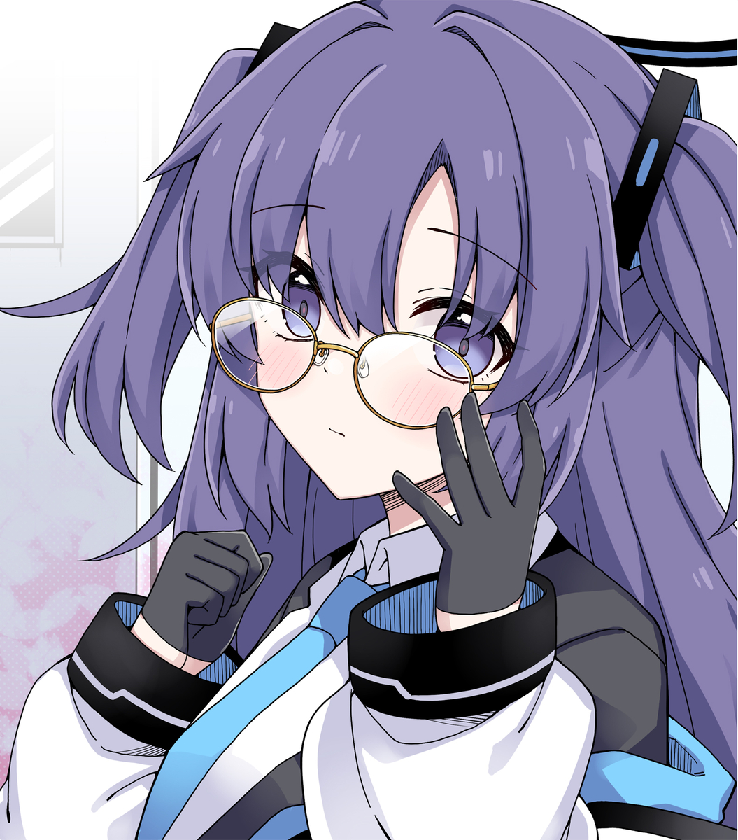 This is a pixiv picture whose title is メガネなユウカ🌸.