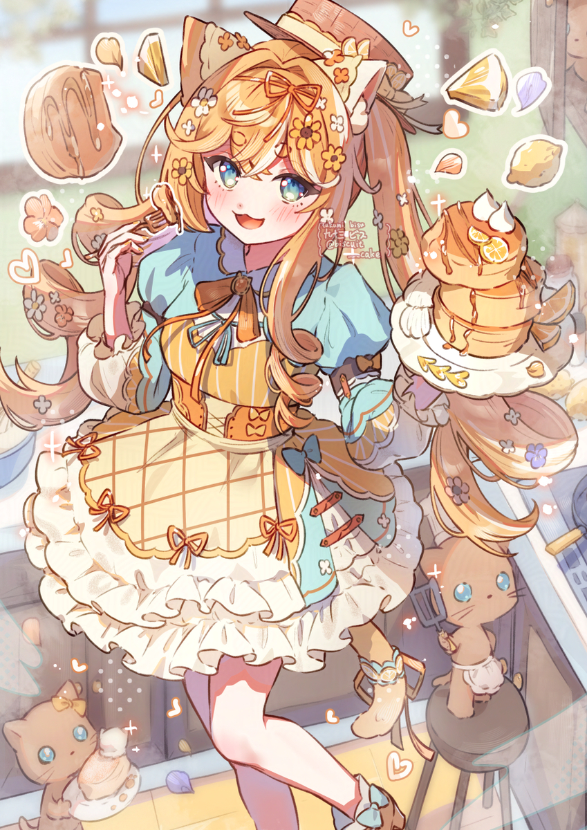 This is a pixiv picture whose title is 🍋×🥞.