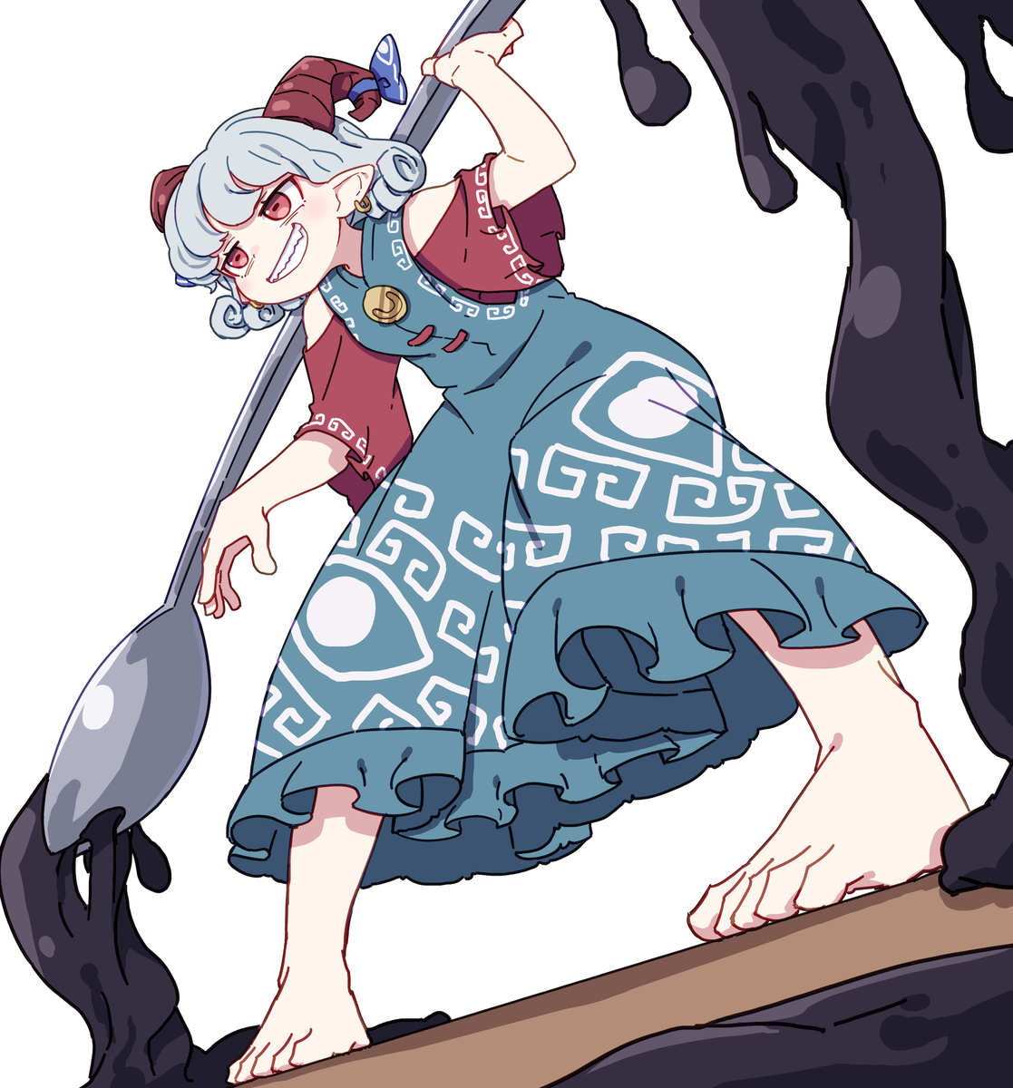 This is a pixiv picture whose title is 饕餮.
