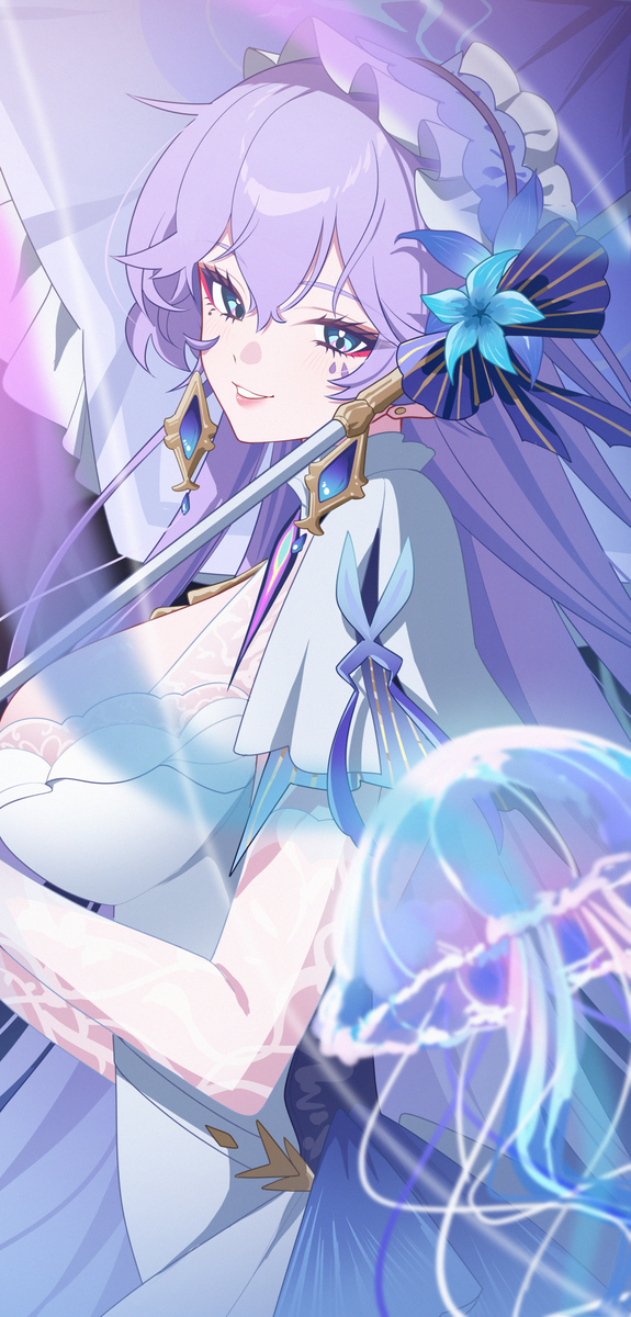 This is a pixiv picture whose title is カンタレラさん…お美しい…🪼💙.
