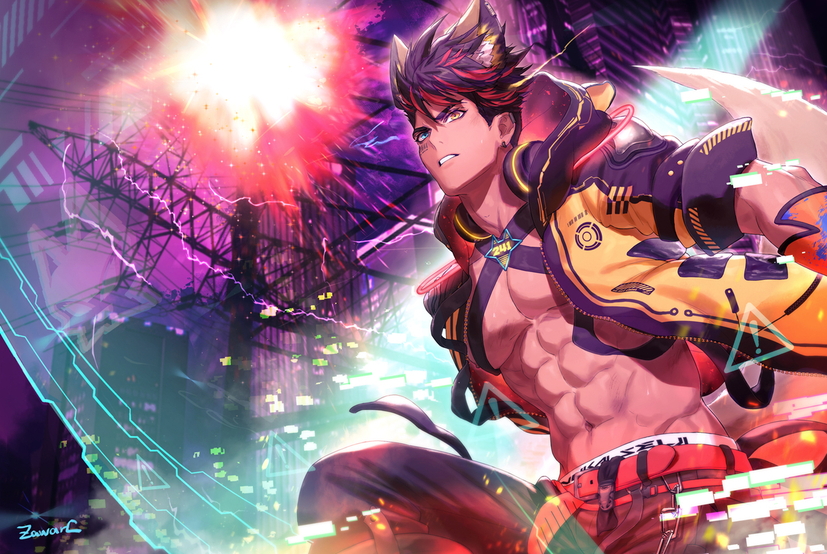This is a pixiv picture whose title is 犬飼征二3.0 一周年.