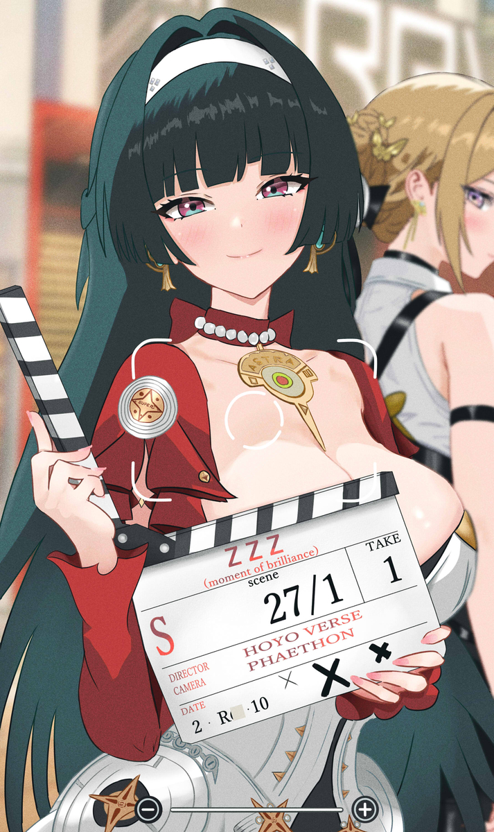 This is a pixiv picture whose title is 撮影メイキング.