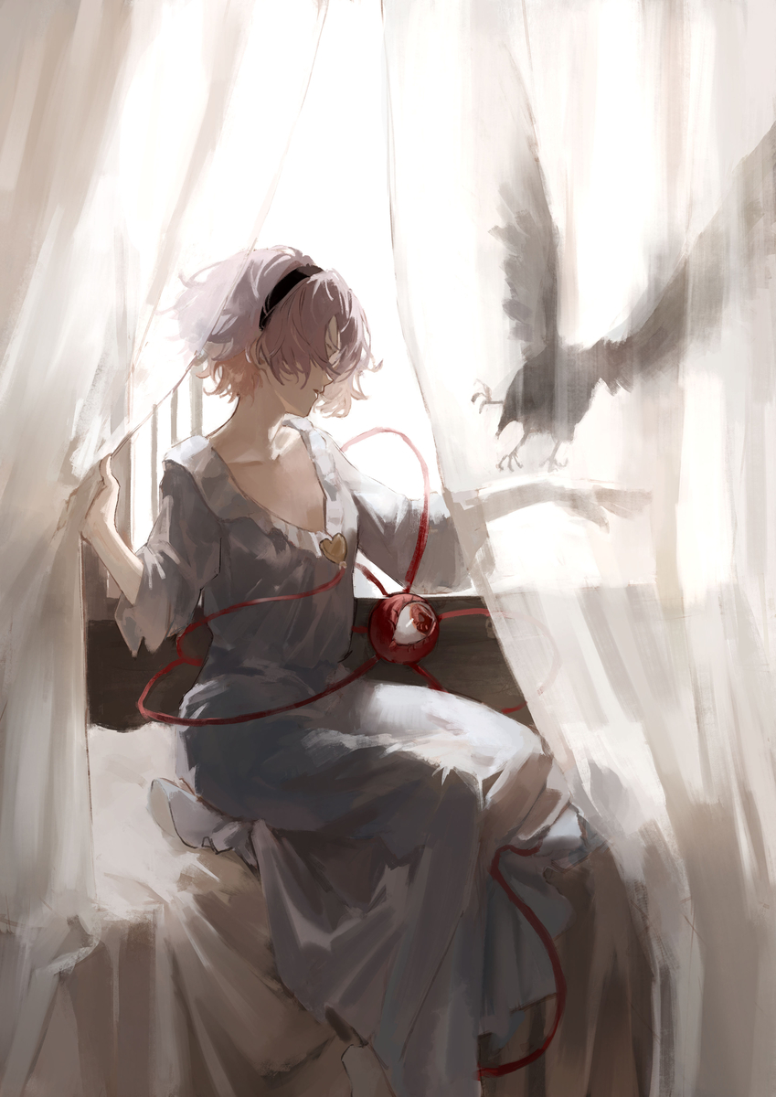 This is a pixiv picture whose title is 古明地さとり.