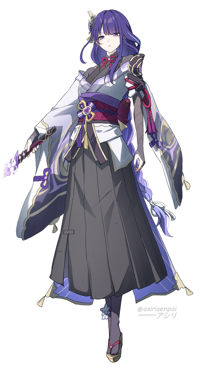 This is a pixiv picture whose title is Raiden shogun/Ei.