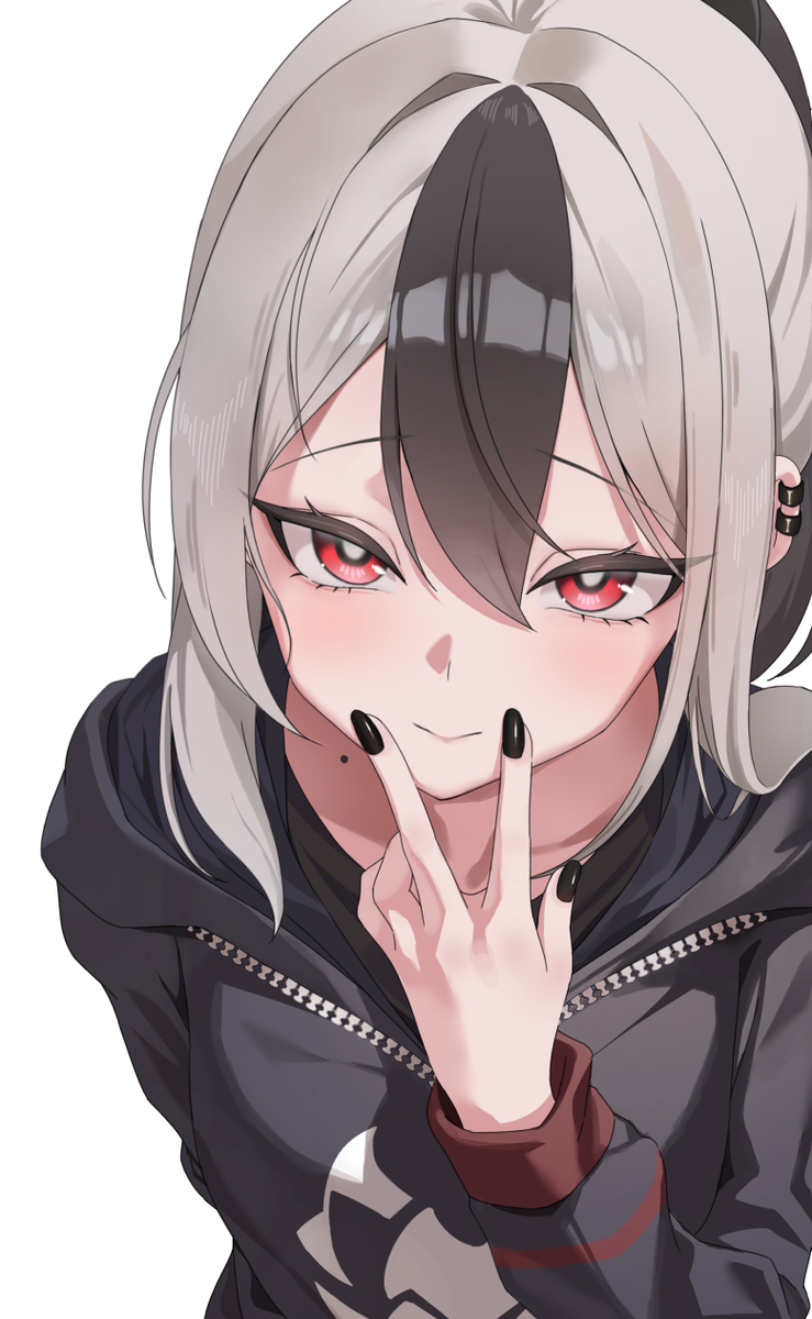 This is a pixiv picture whose title is 舌ピ見せてくれるカヨコ.