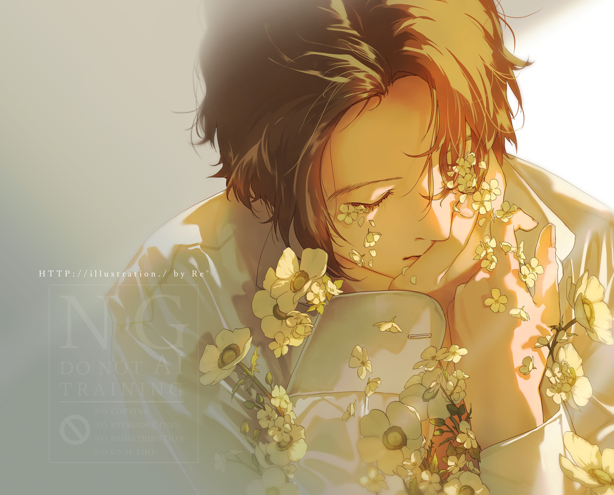 This is a pixiv picture whose title is 溢れる.