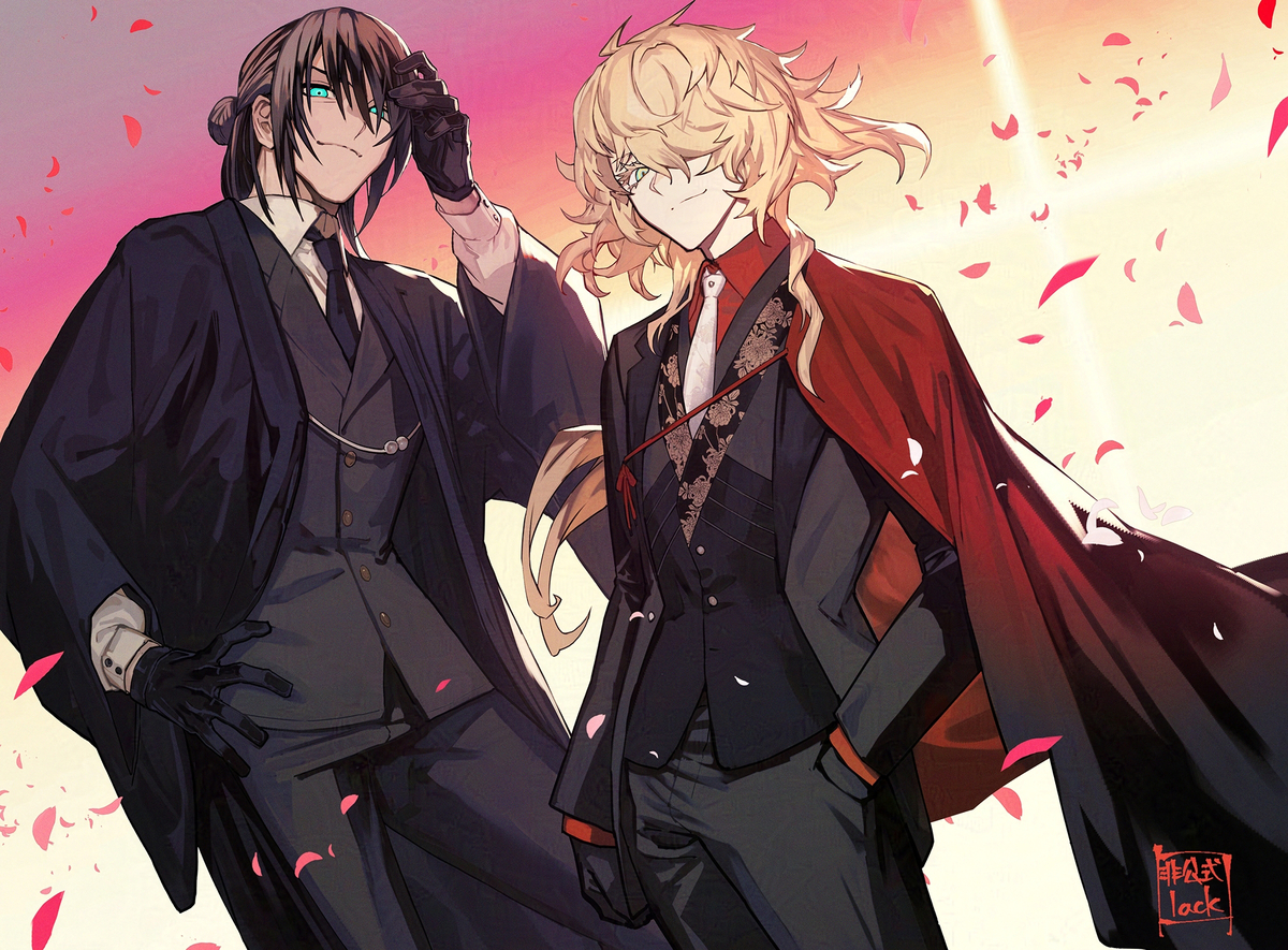 This is a pixiv picture whose title is 祝 刀剣乱舞十周年.