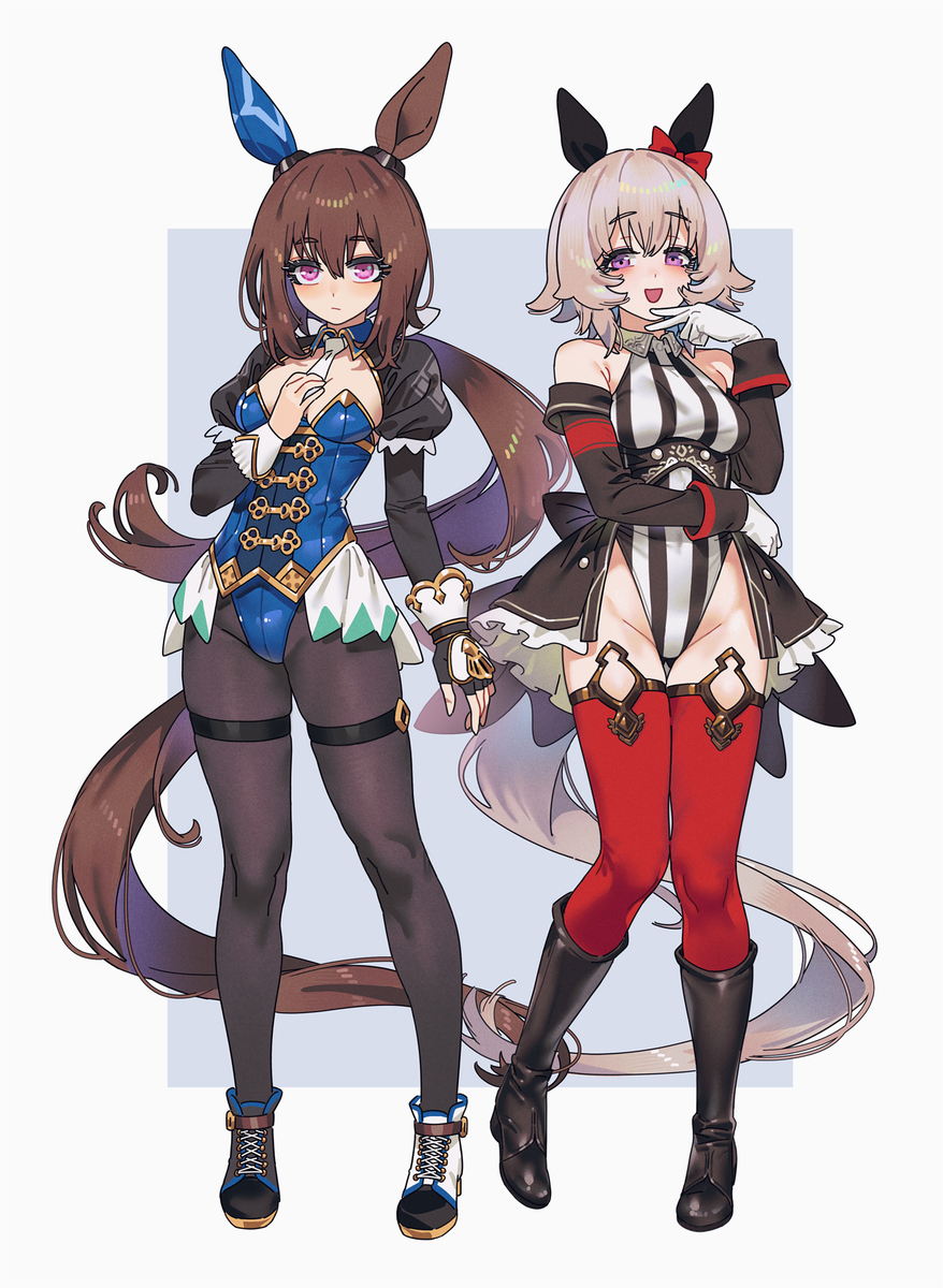 This is a pixiv picture whose title is Ayabe&Karen-chan.