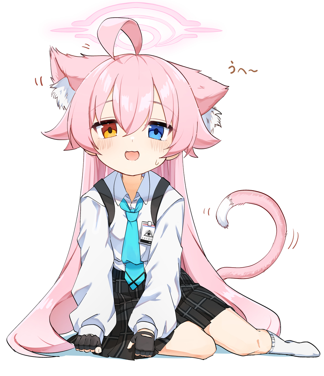 This is a pixiv picture whose title is 猫になっちゃったホシノ.
