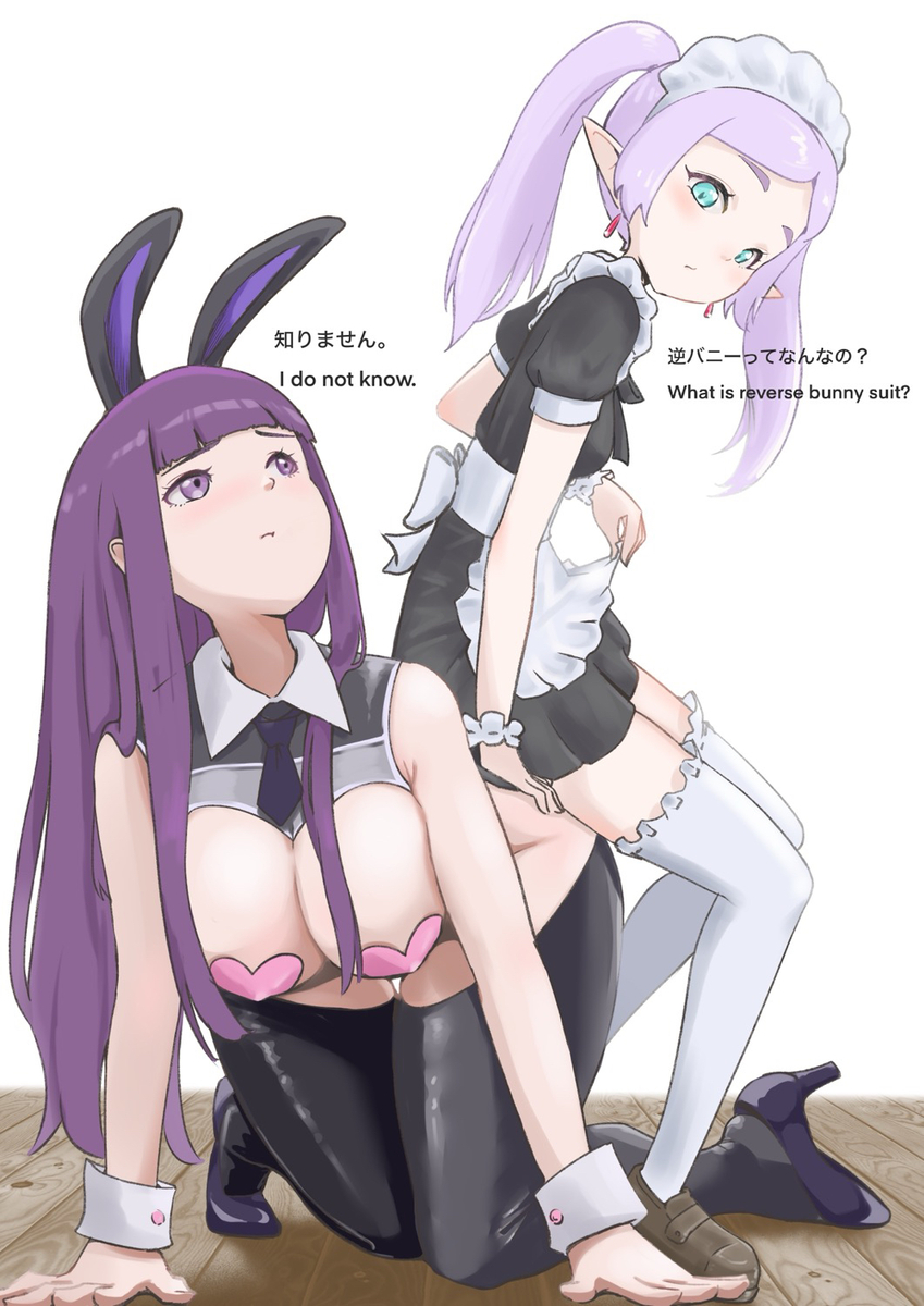 This is a pixiv picture whose title is 25−30 バニーとメイド.