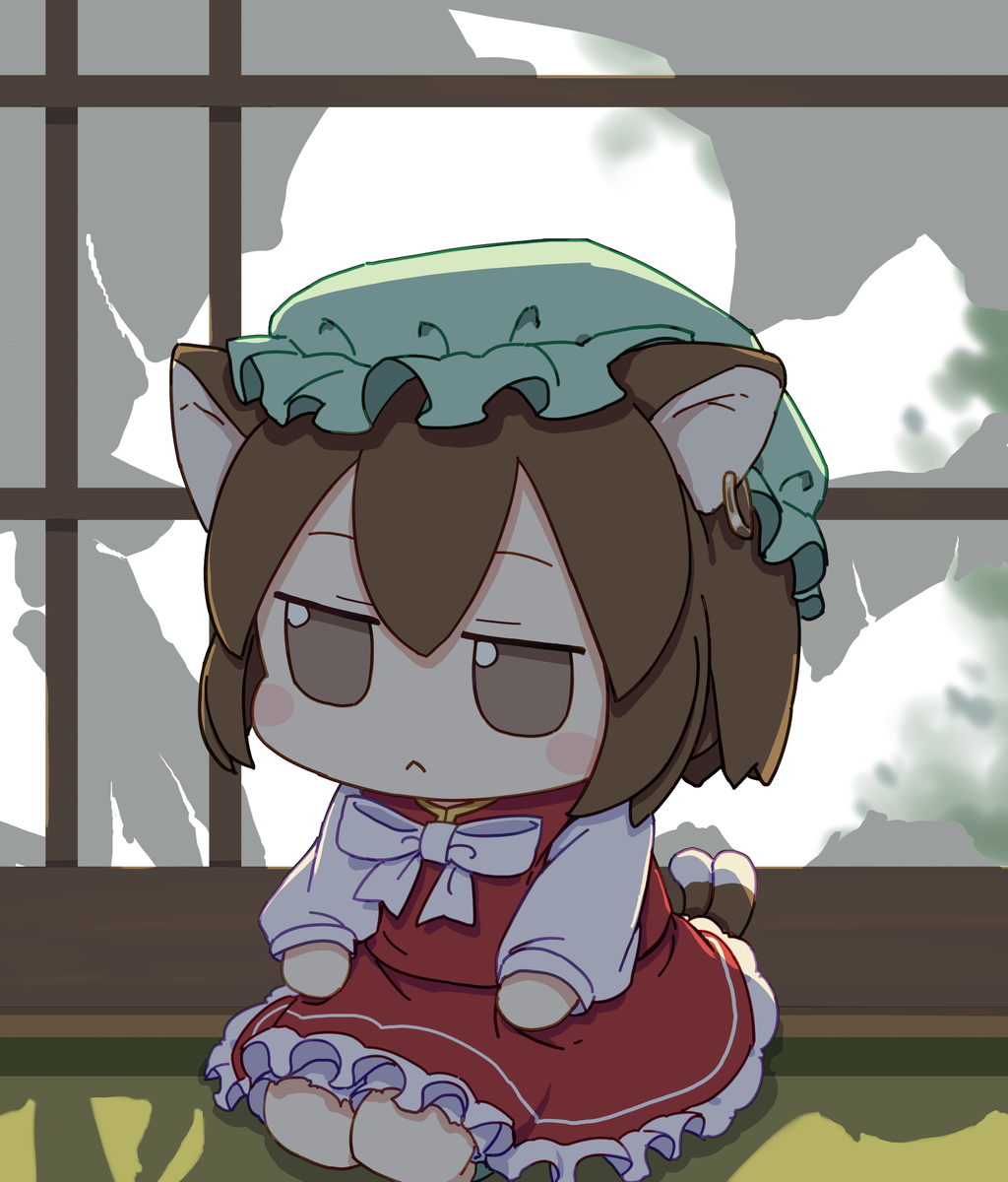 This is a pixiv picture whose title is 破れた障子.