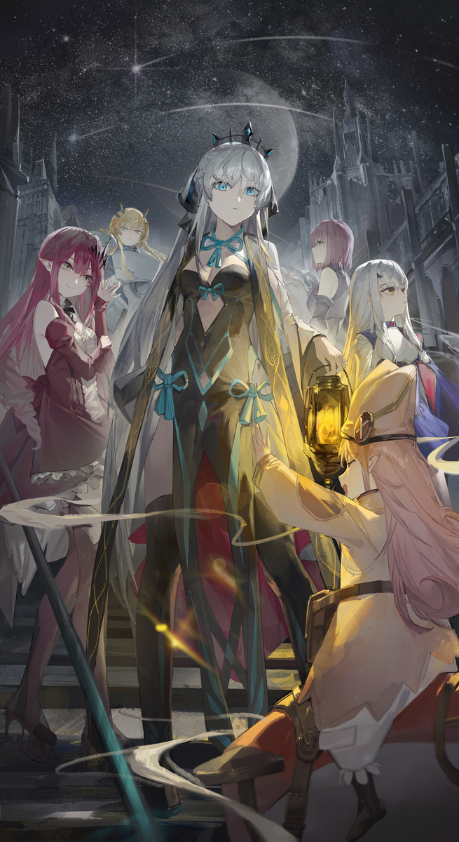 This is a pixiv picture whose title is 妖精之月.