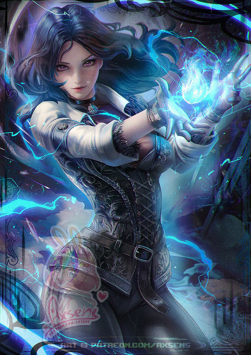This is a pixiv picture whose title is イェネファー / Yennefer.