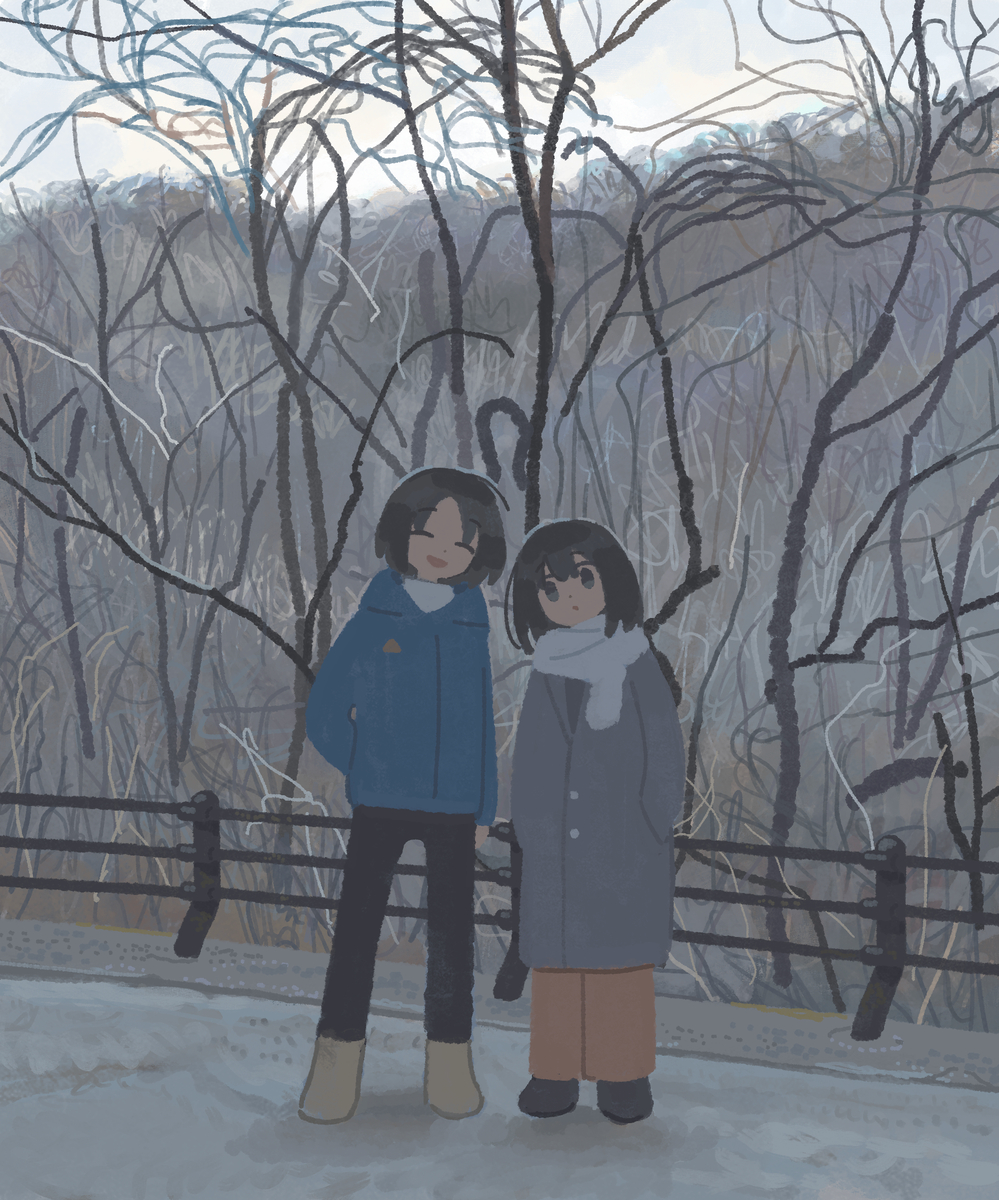 This is a pixiv picture whose title is 眠る山と.