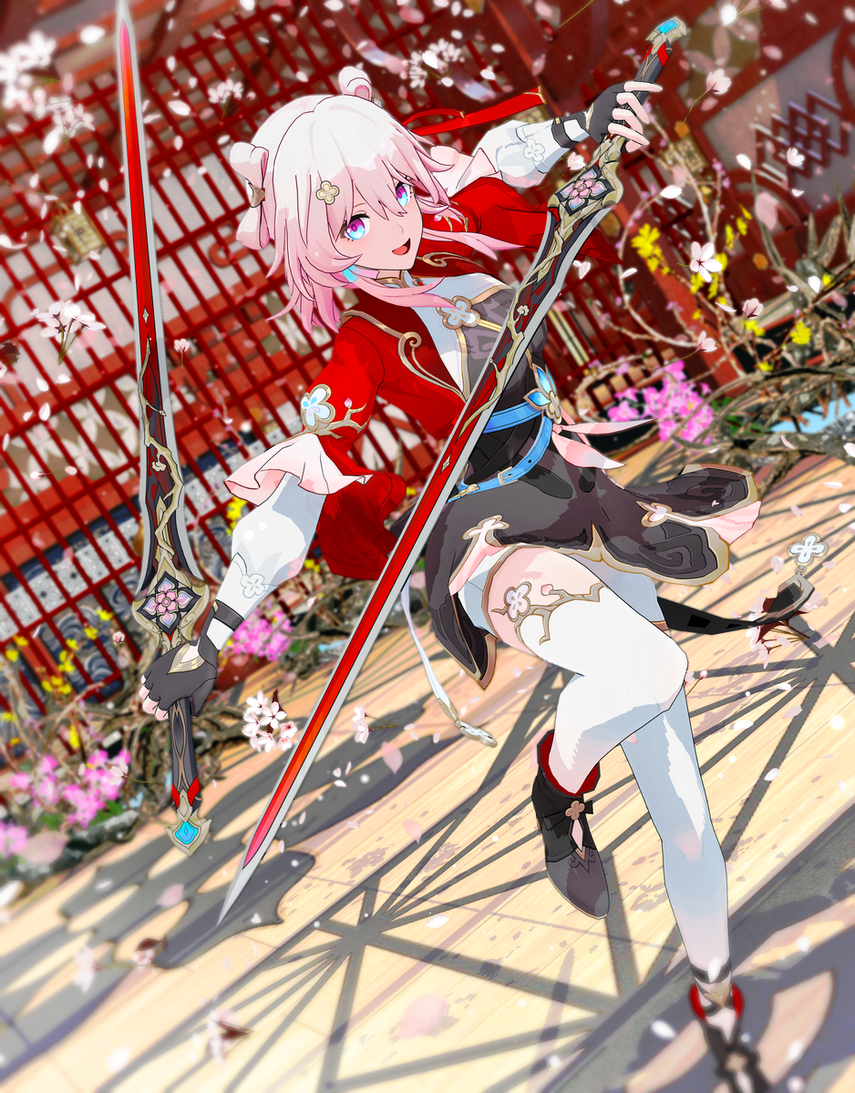 This is a pixiv picture whose title is 【崩壊スターレイル MMD】三月なのかさん その８.