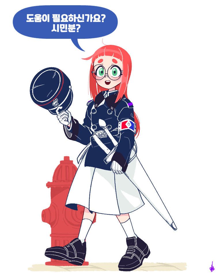 This is a pixiv picture whose title is 첫 실무.