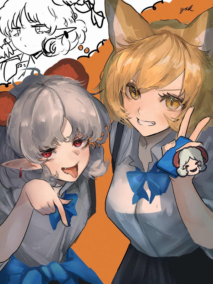 This is a pixiv picture whose title is JK.