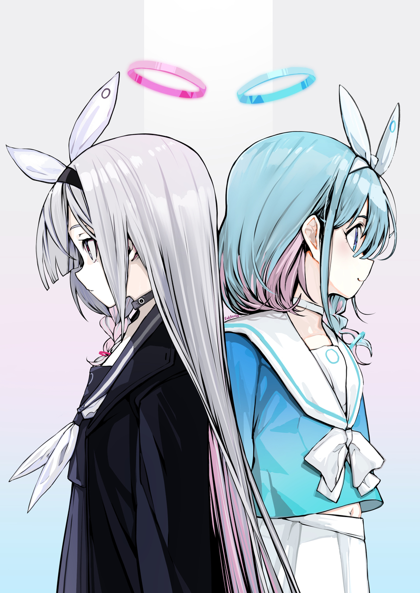 This is a pixiv picture whose title is 08 Arona&Plana.