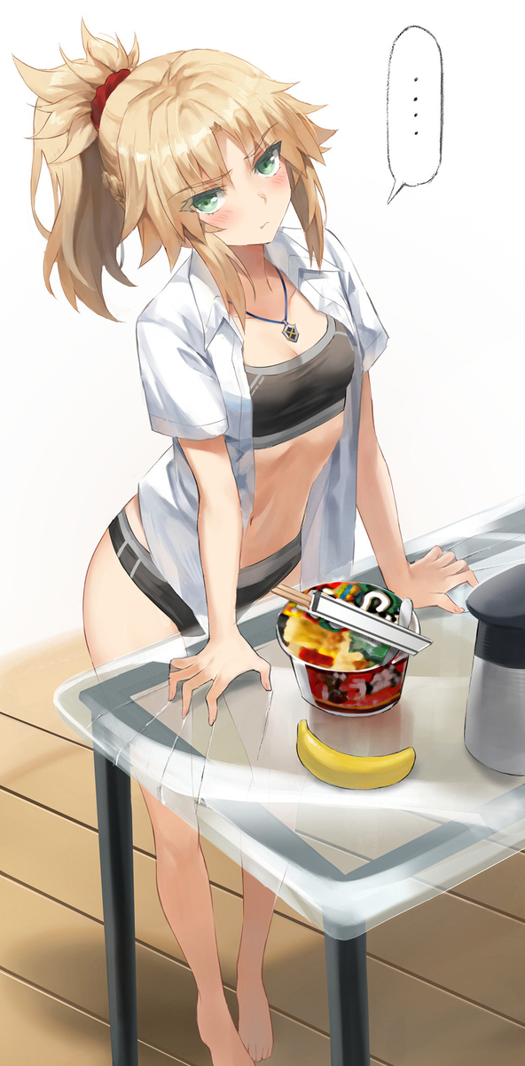 This is a pixiv picture whose title is モードレッドのインスタントラーメン.
