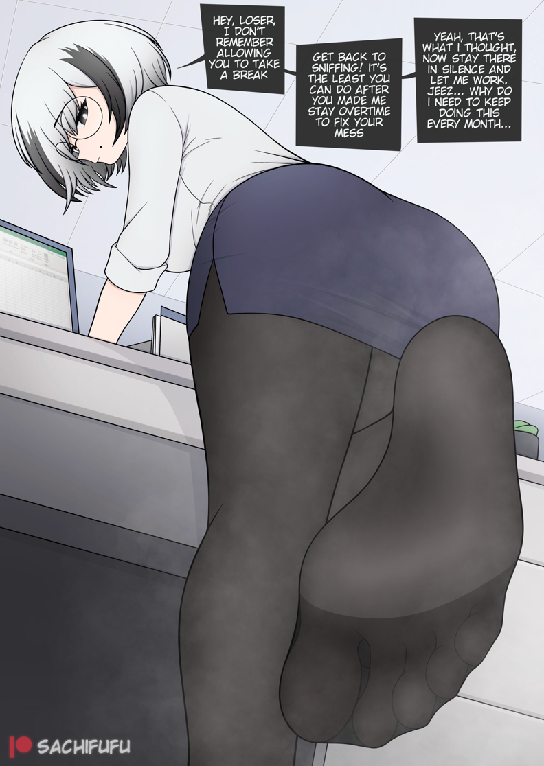 This is a pixiv picture whose title is Office Slave Pov.