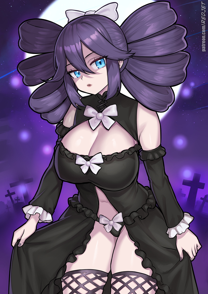 This is a pixiv picture whose title is ゴチルゼル Gijinka.