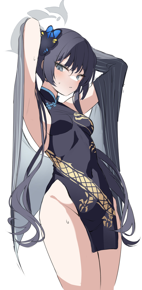This is a pixiv picture whose title is ブルアカ落書き母音.