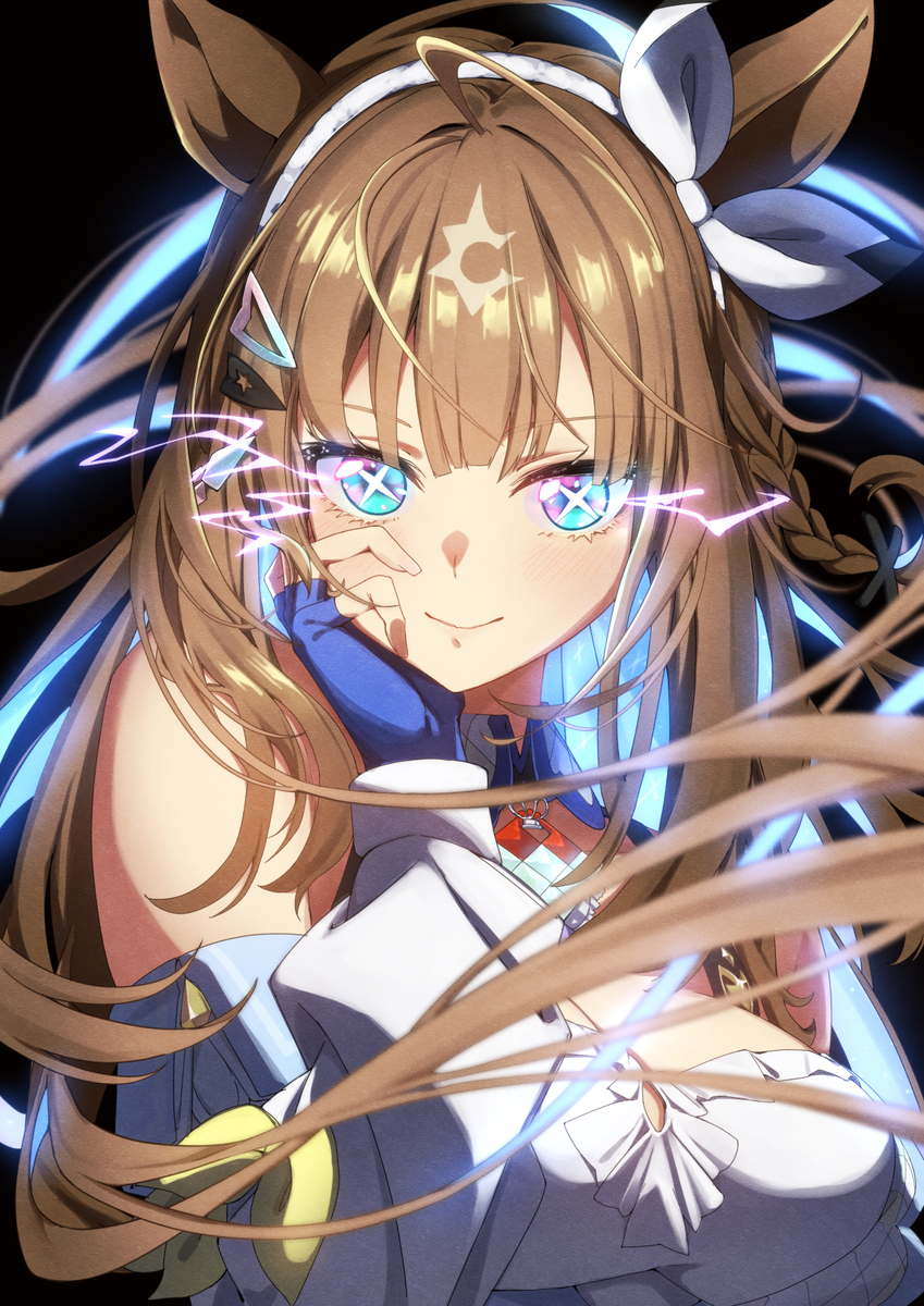 This is a pixiv picture whose title is アーモンドアイ.