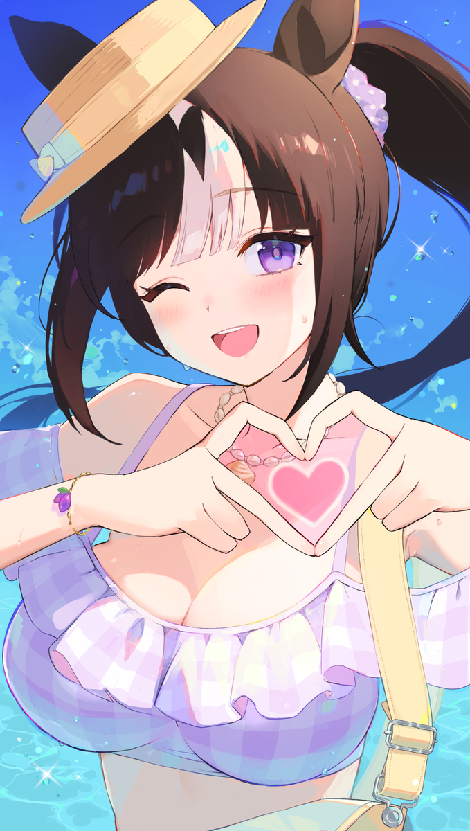 This is a pixiv picture whose title is 水着ホッコータルマエ.