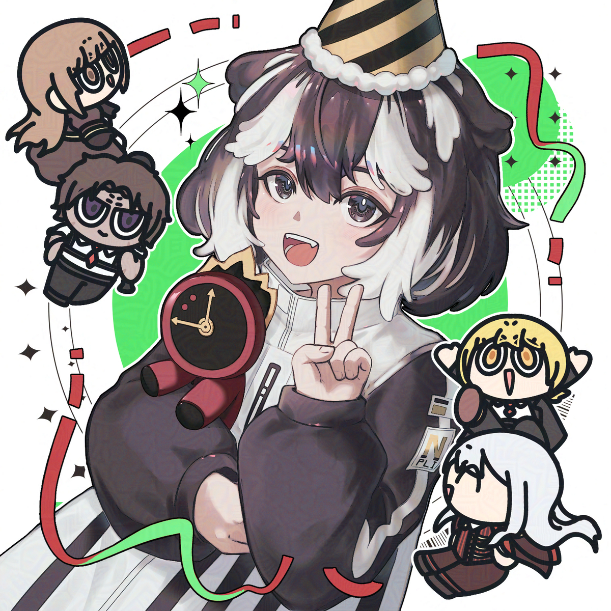 This is a pixiv picture whose title is 2nd Anniversary.