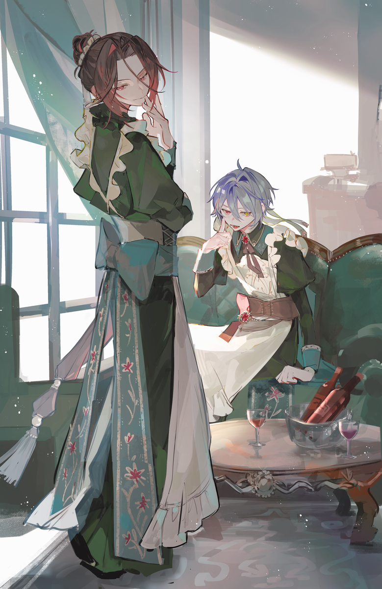 This is a pixiv picture whose title is 酔惚の奉仕と倒錯のソナチネ.