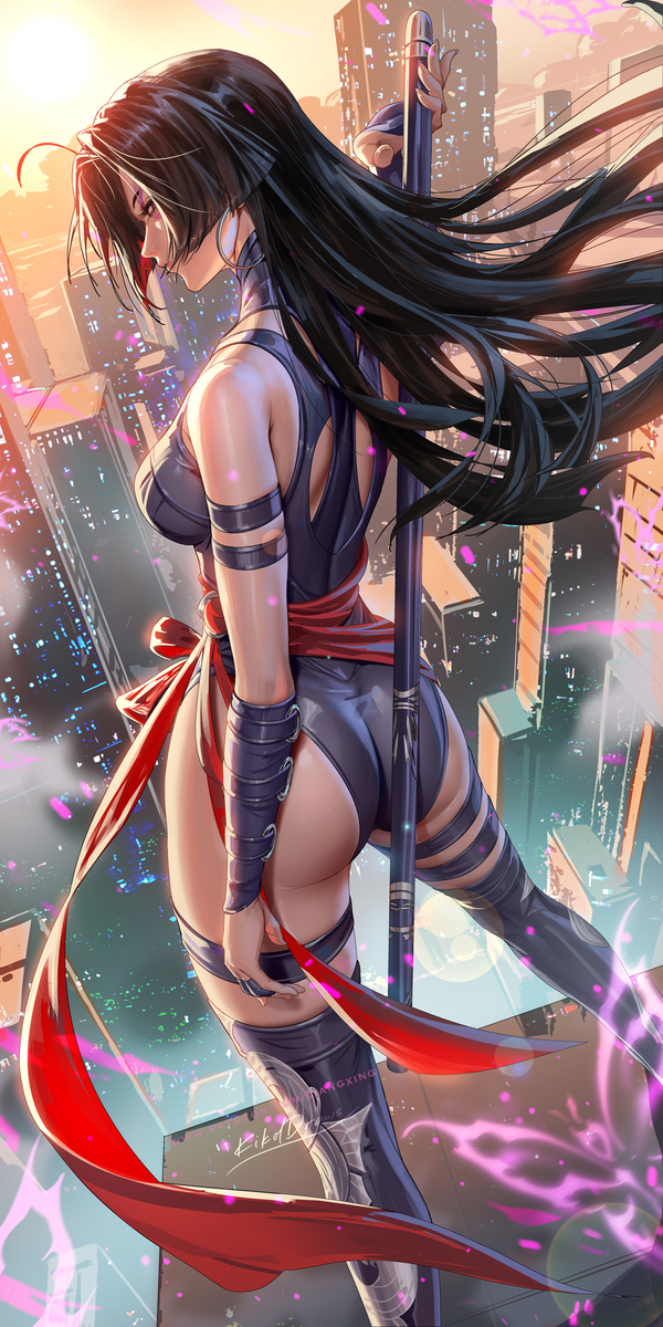 This is a pixiv picture whose title is Psylocke.