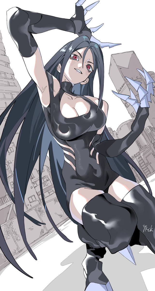 This is a pixiv picture whose title is ブラックキャット.