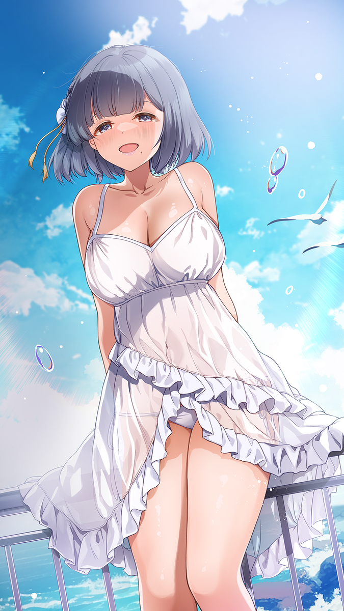 This is a pixiv picture whose title is 【402+】　「一緒におサボり気持ちいいですねー」.