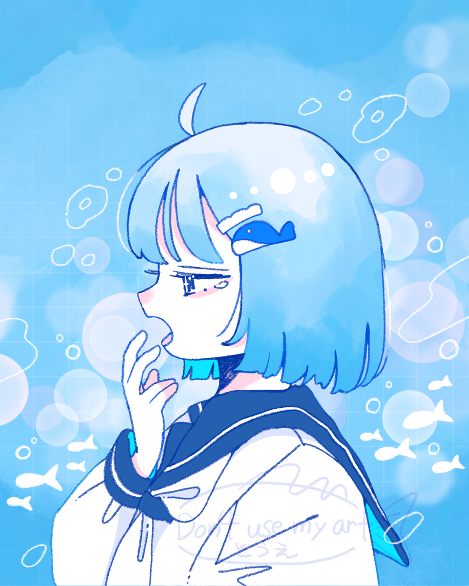 This is a pixiv picture whose title is あくび.