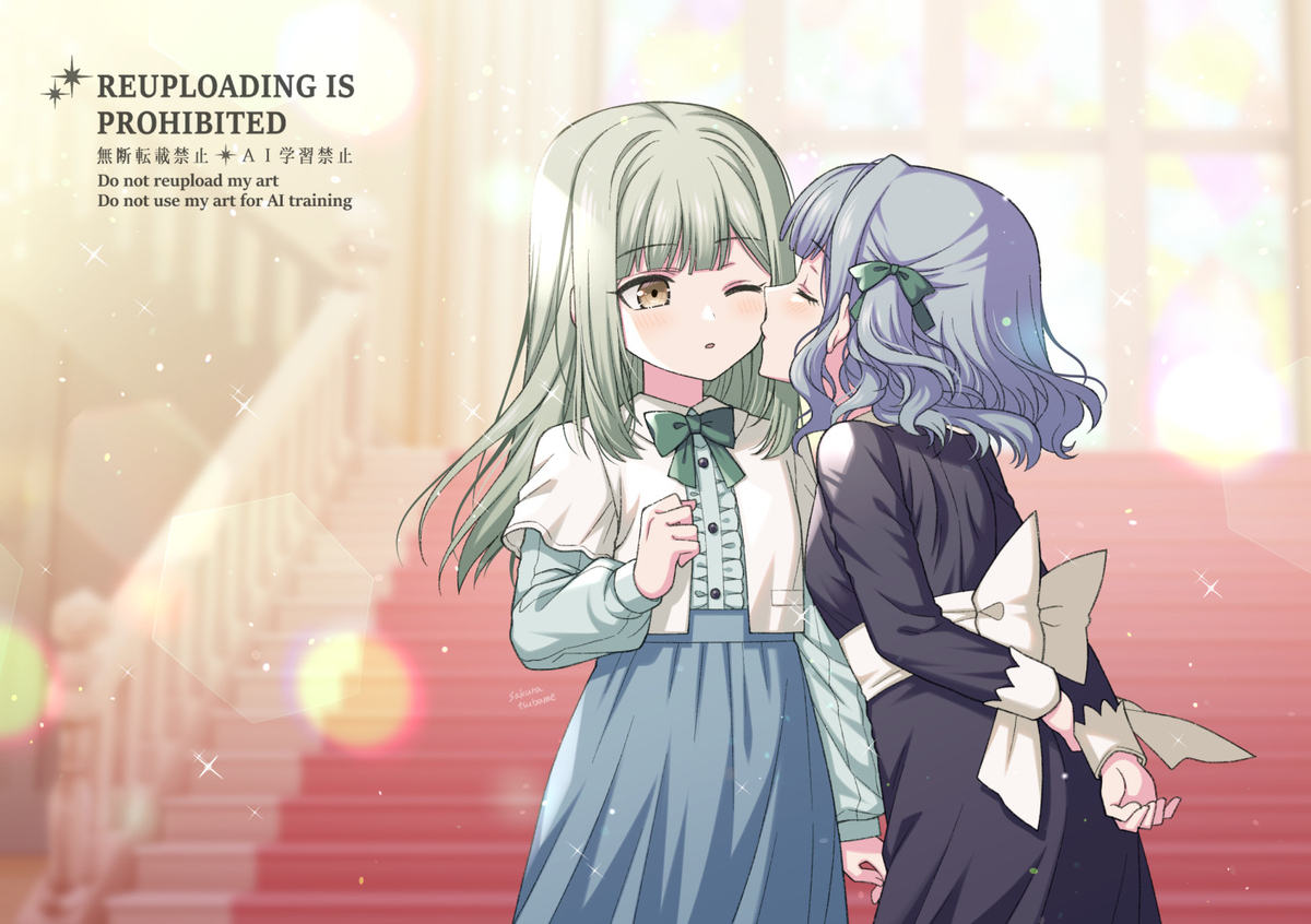 This is a pixiv picture whose title is むつさきほっぺチュ.