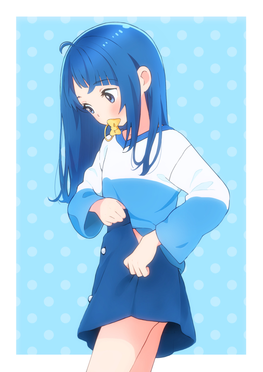 This is a pixiv picture whose title is 着替えをしているソラちゃん.