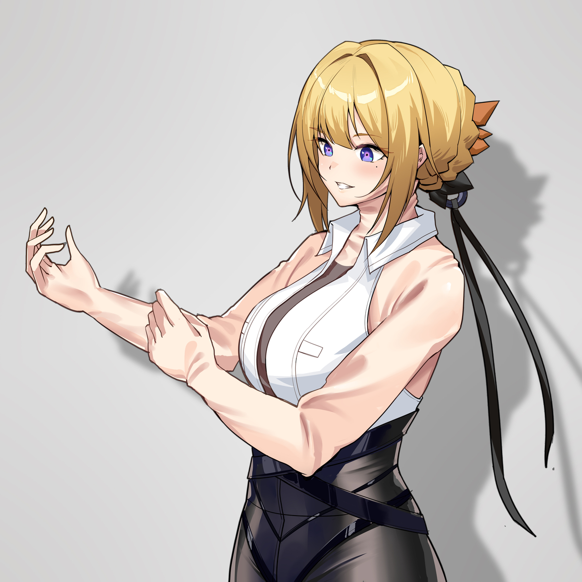This is a pixiv picture whose title is Evelyn skinsuit.
