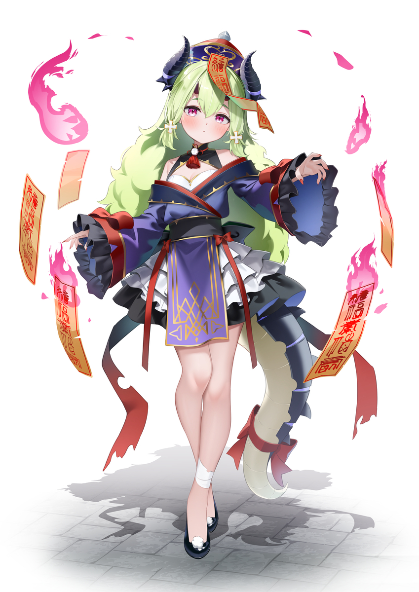 This is a pixiv picture whose title is キョンシーアレンシア.