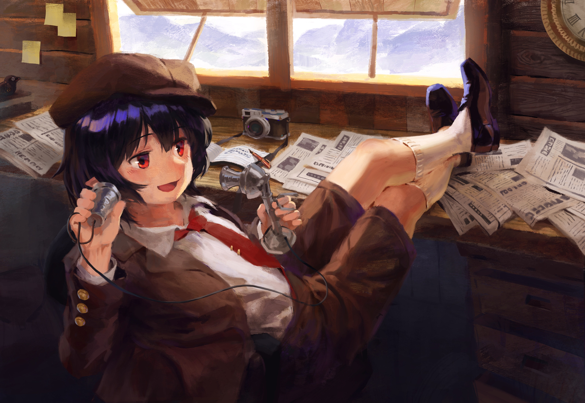 This is a pixiv picture whose title is もしもし.