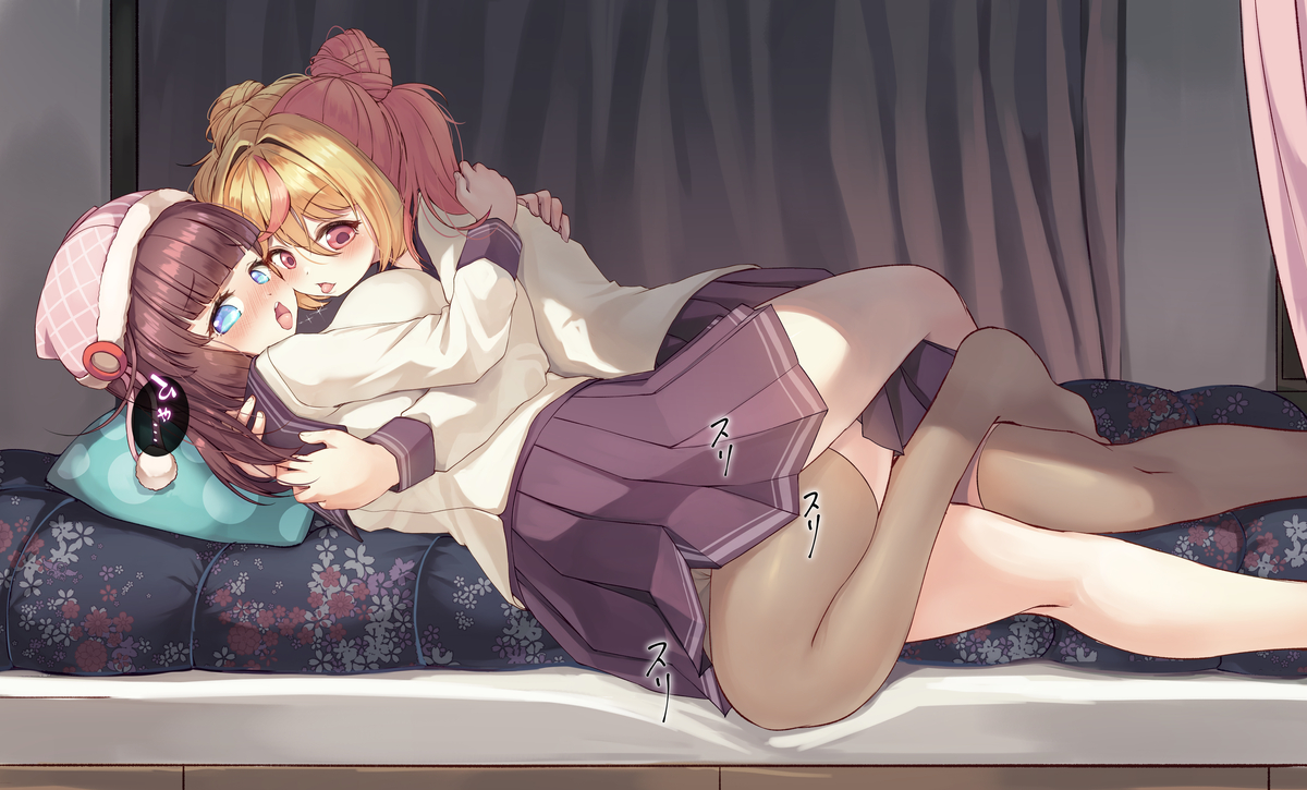 This is a pixiv picture whose title is 太ももでスリスリしてあげる♡.