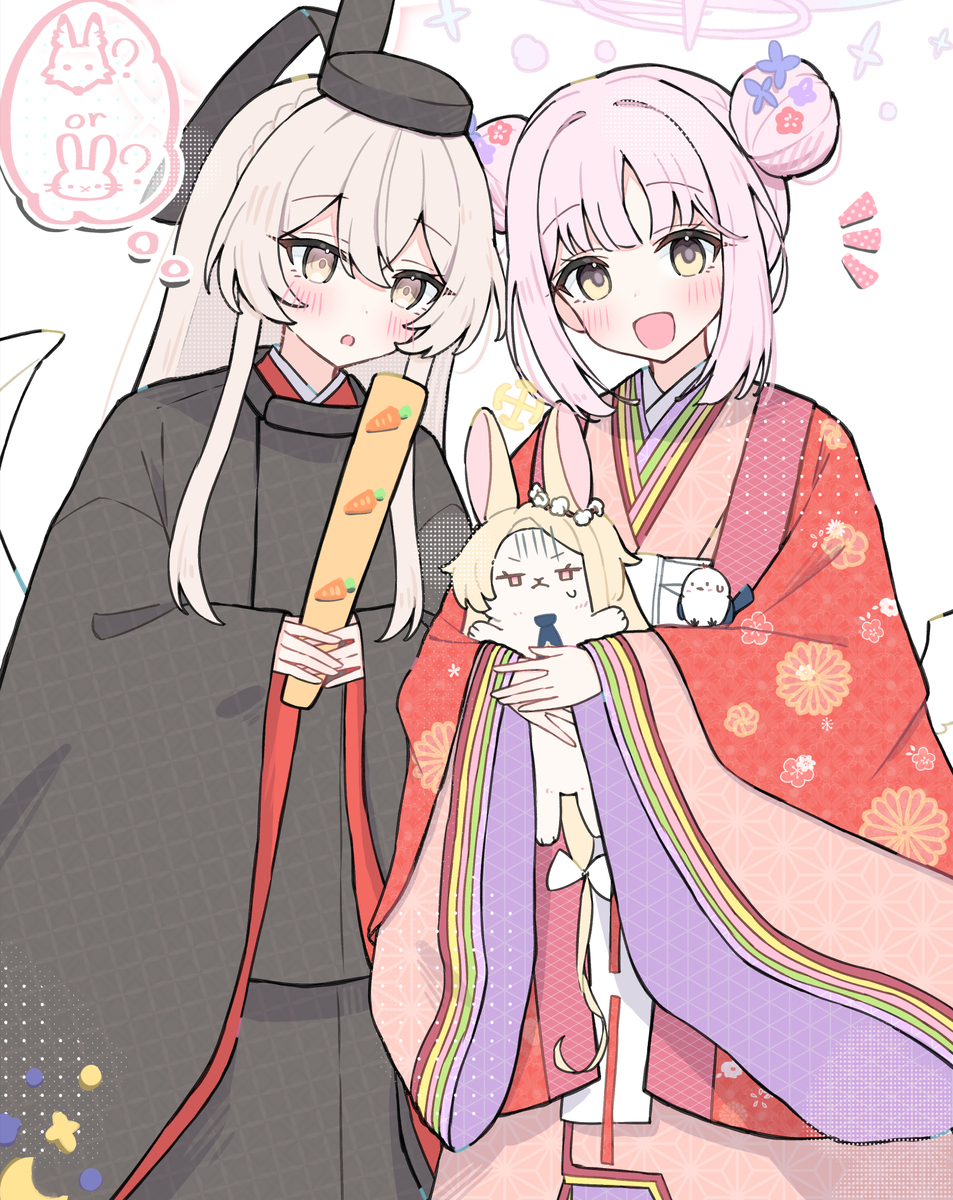 This is a pixiv picture whose title is ティーパーティー（ひな祭り＆うさぎの日）.
