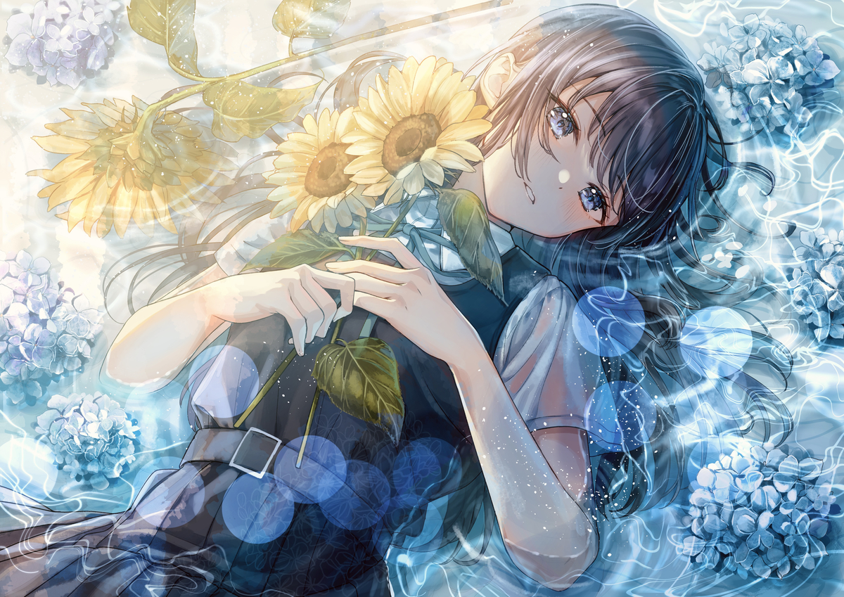 This is a pixiv picture whose title is 揺らめく.